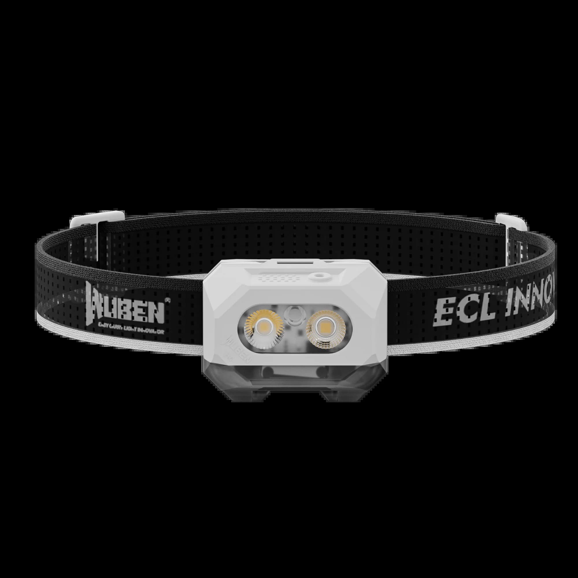 Lampe frontale WUBEN H4, lumière LED rechargeable 800LM, 80g, angle réglable, mains libres pour le c