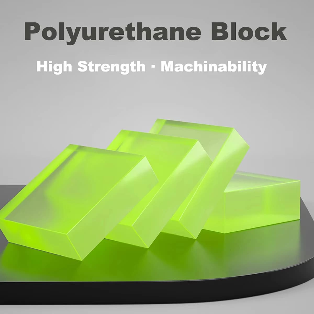 Plaque PU à haute élasticité, épaisseur 1-100mm, feuille de polyuréthane, bloc d'amortissement, poin