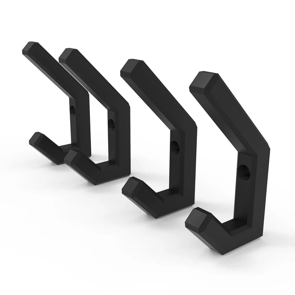 4 crochets pour panneaux acoustiques minimalistes, noir et blanc, compatibles avec la plupart des pa