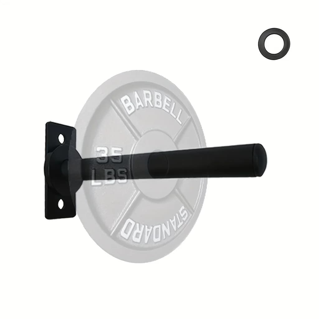 Support mural pour plaques de poids standard de 1 pouce - Capacité de 275 lb, construction en fer ro