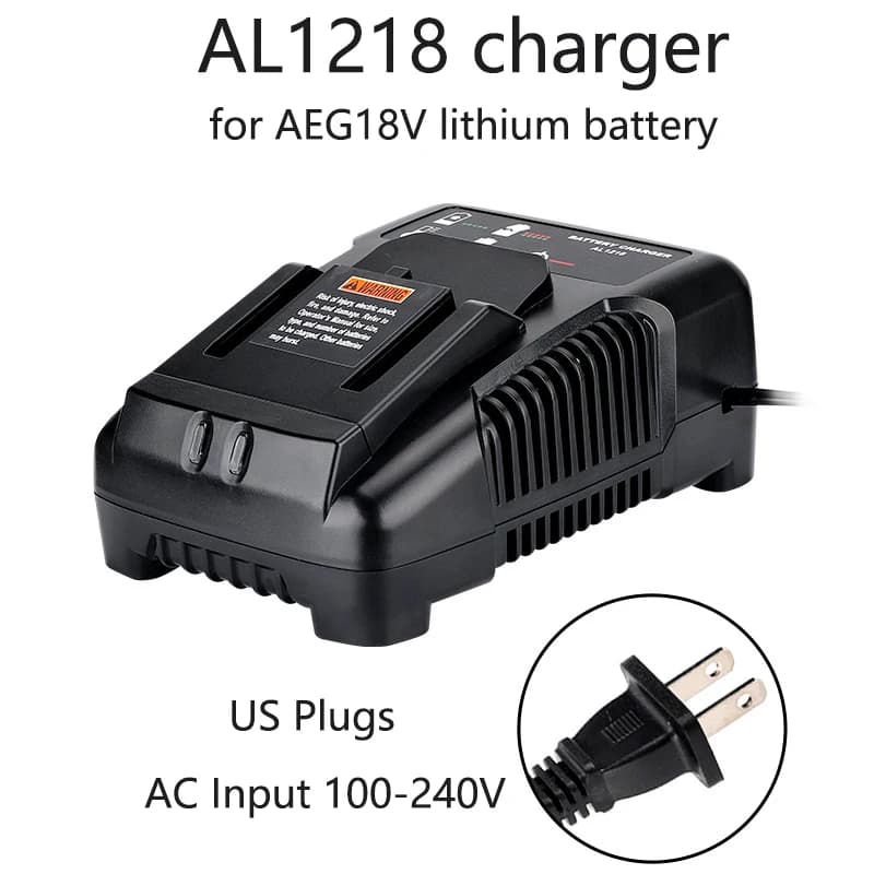 Chargeur rapide de batterie Li-ion pour batterie Li-ion AEG 18V L1820R L1820S L1825R L1830R, chargeu