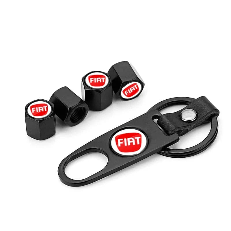 Porte-clés avec capuchon de valve de pneu, accessoires de voiture pour Fiat 500 Grande-Punto Astra B