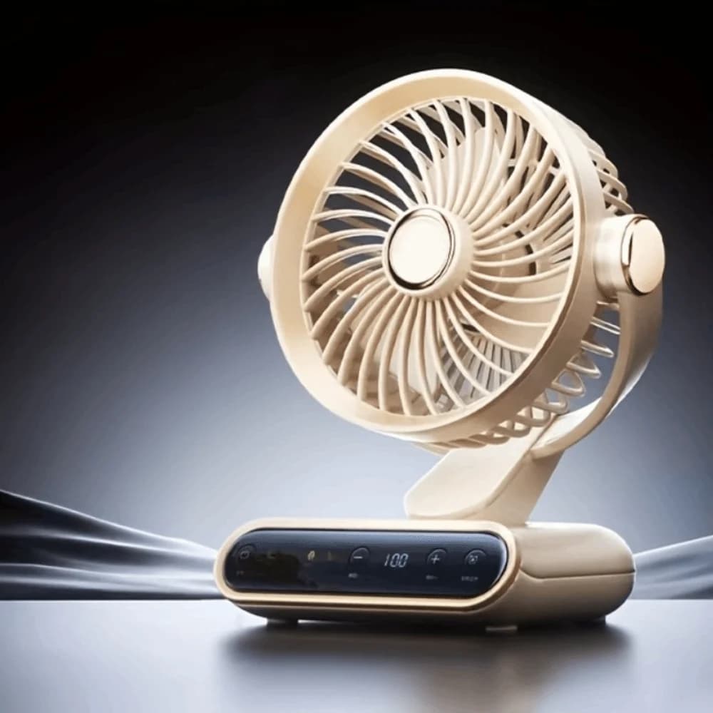 Ventilateur de bureau multifonctionnel 4 modes avec minuterie, inclinaison réglable, circulation d'a