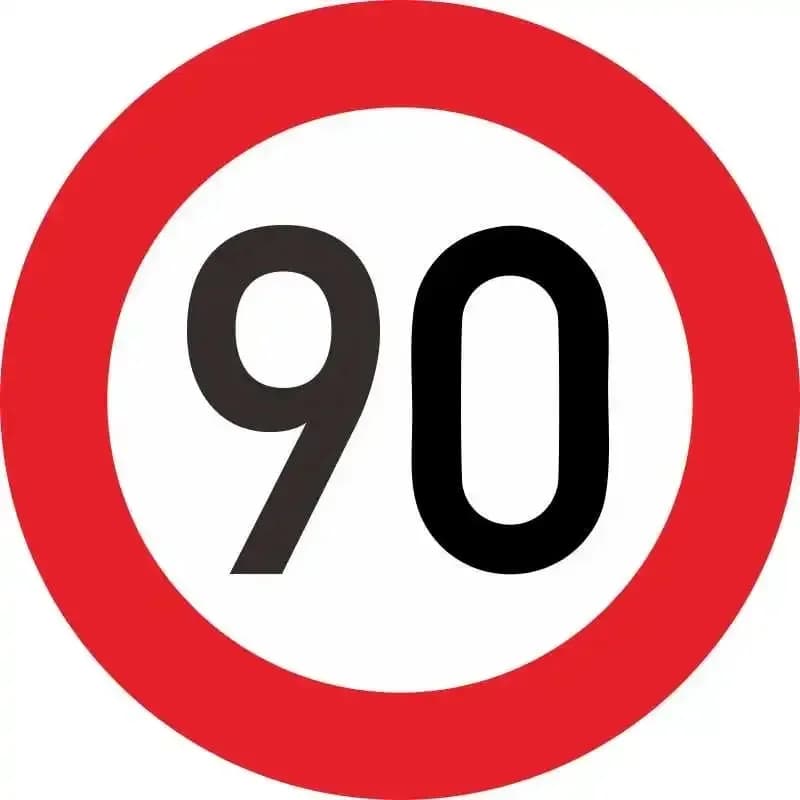 Autocollant de voiture, limite de vitesse 10 20 30 40 50 60 70 80 90 Km/h pour diverses décorations 