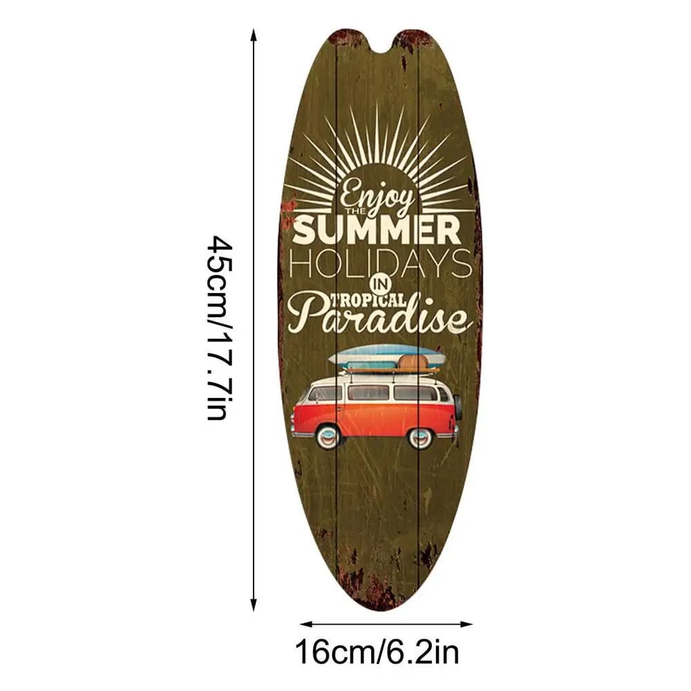 Décor de planche de surf en bois pour la maison, panneau mural, apparence exquise, décoration murale