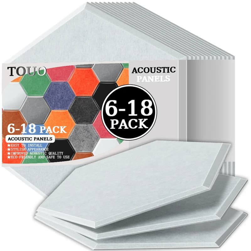 TOUO panneau acoustique 6-18 pièces hexagone Home Studio traitement acoustique matériau insonorisant