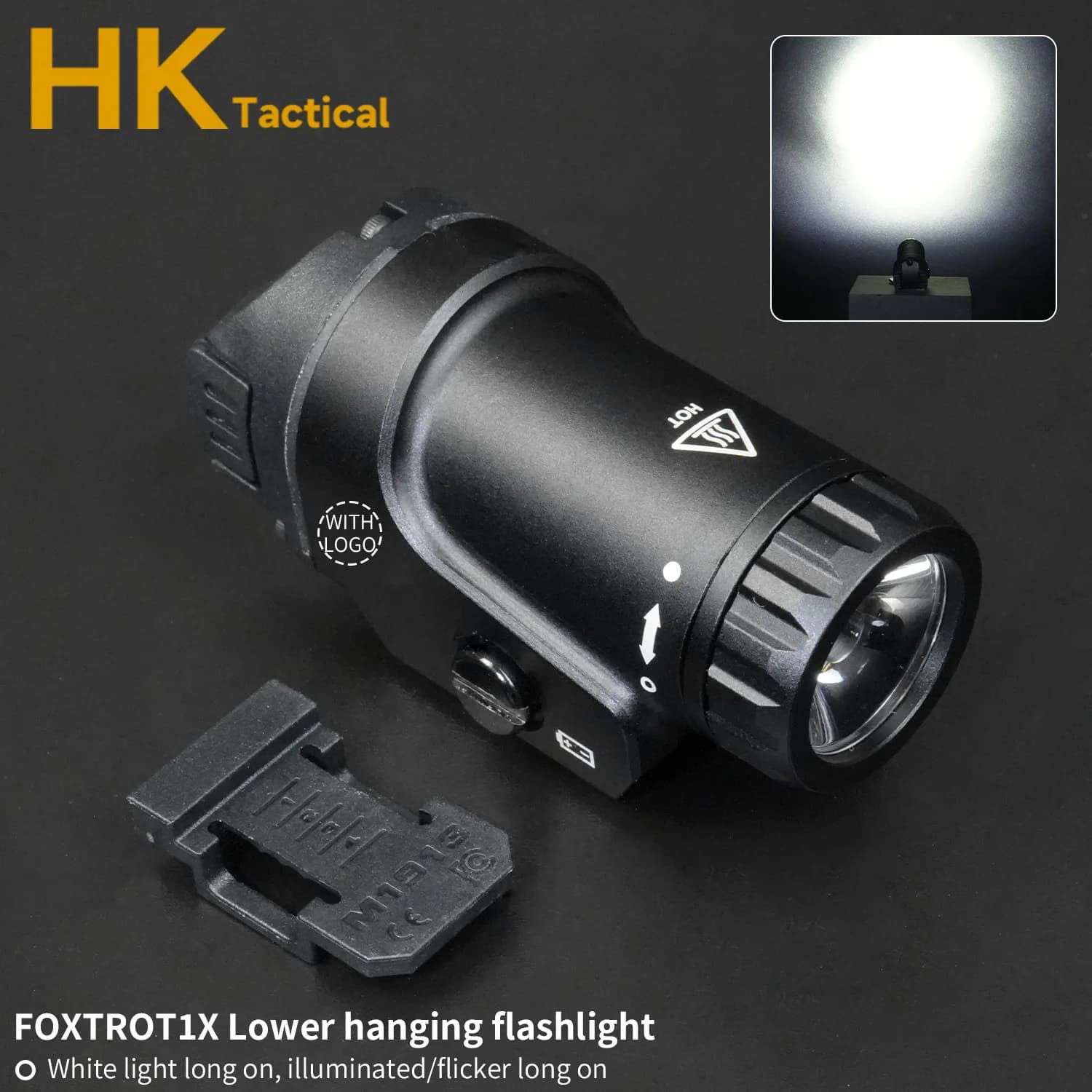 Airsoft tactique FOXTROT1X 800Lumen lampe de poche suspendue en métal multifonctionnel chasse extéri