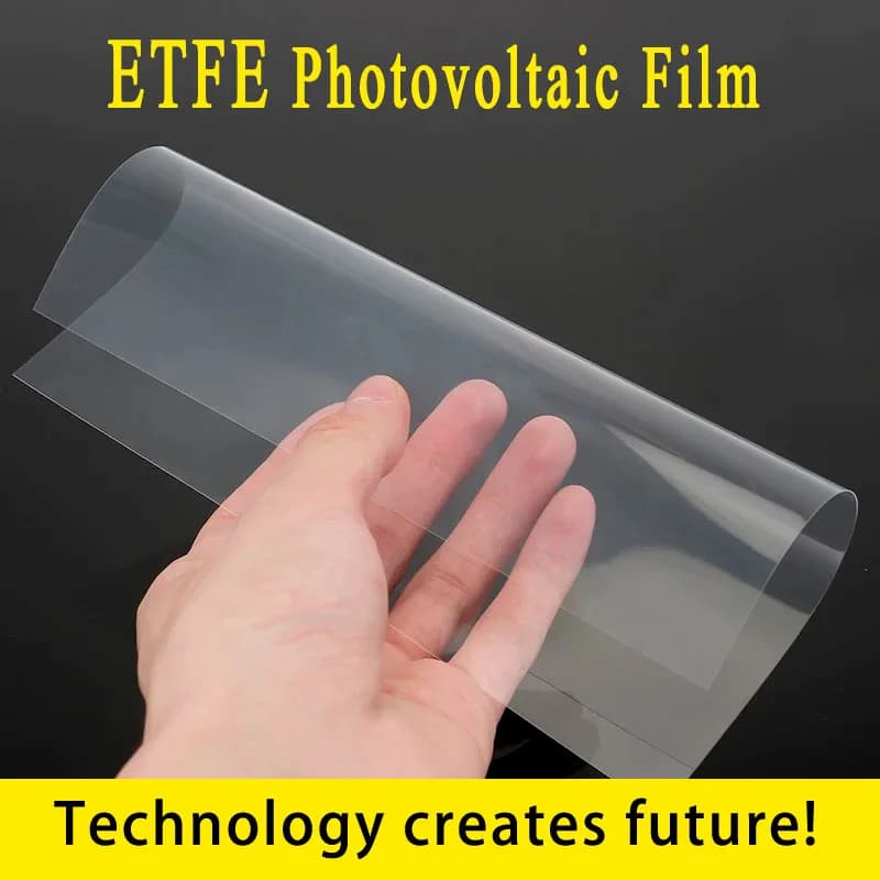Film solaire photovoltaïque ETFE, film UV transparent, haute résistance à la corrosion, 208x280mm, 0