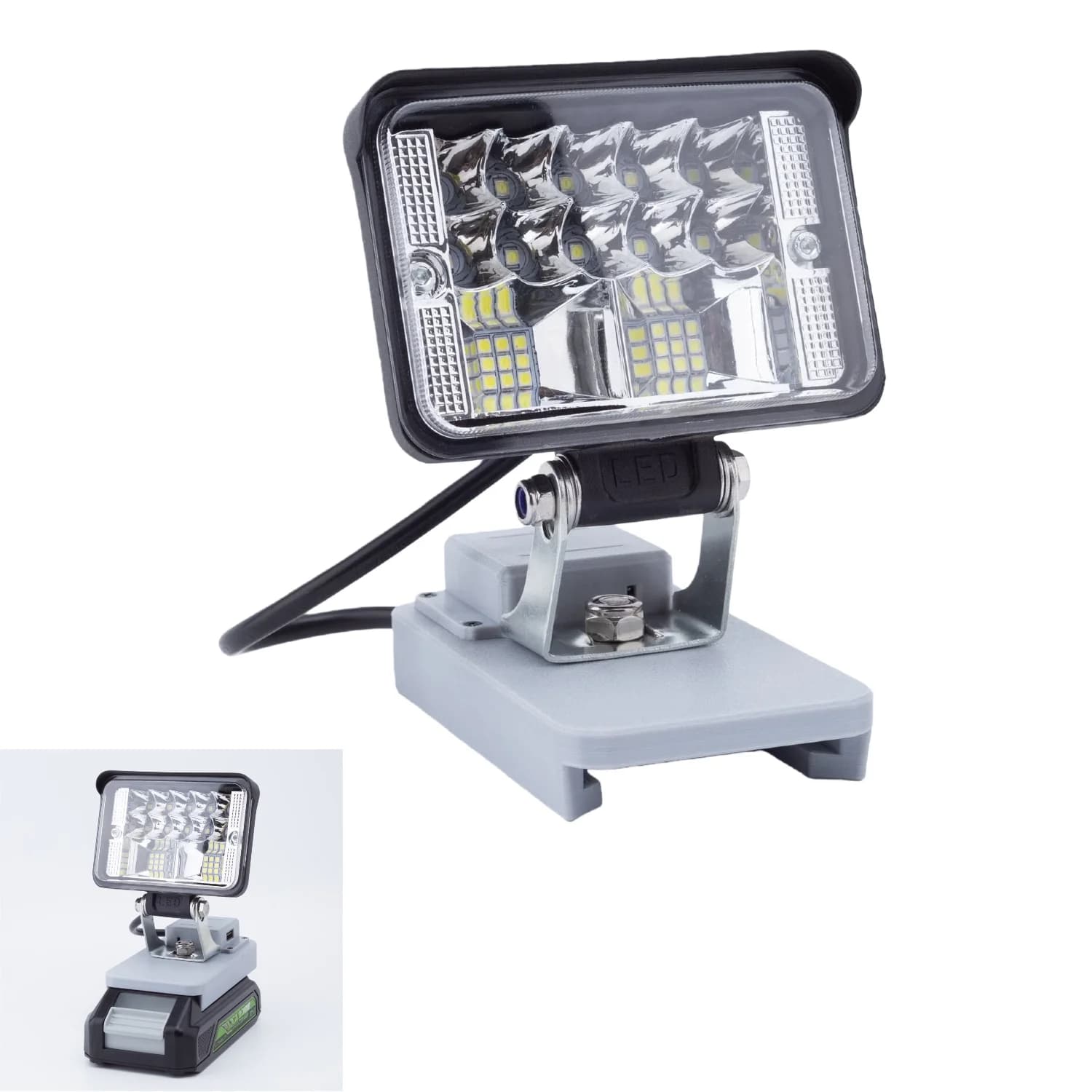 Lampe de travail LED pour batterie Li-ion GREENWORKS 24V, utilisée pour le camping en plein air, l'é