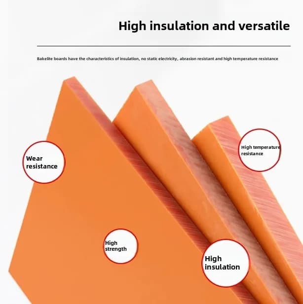 Panneau de plaque de bakélite pour la prévention électrostatique, panneaux isolés pour le bricolage,