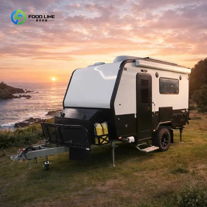 Caravane de camping de luxe sur mesure de 12 pieds, tout-terrain, grand espace, personnalisable, dur