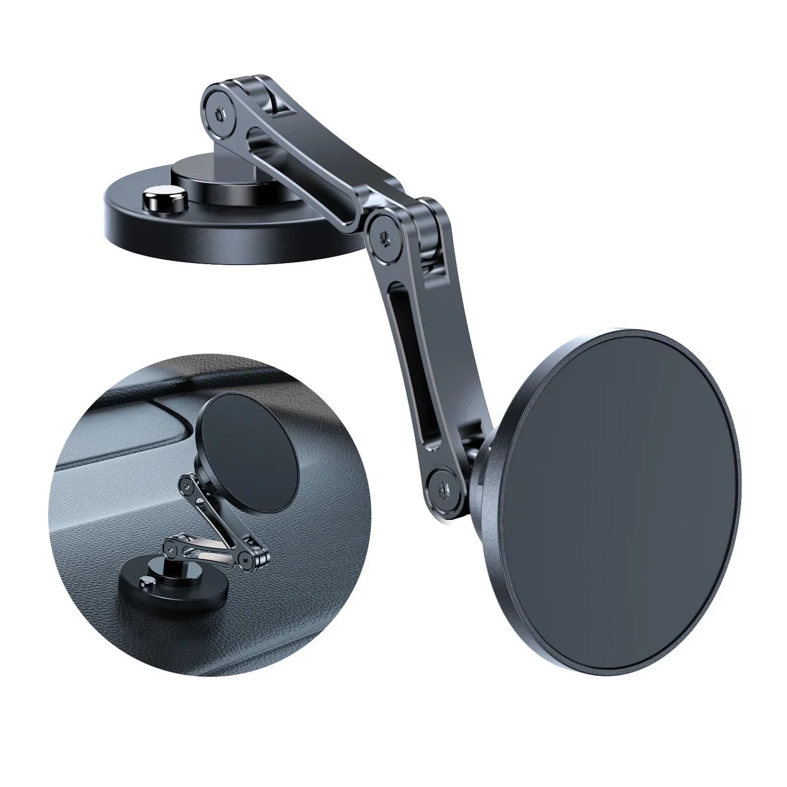 Support de téléphone magnétique pour voiture, chargeur sans fil, support rotatif Magsafe, charge rap
