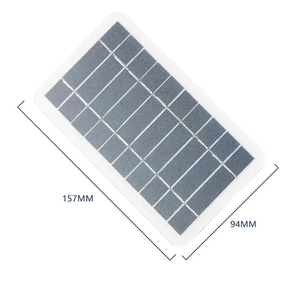 Panneau solaire avec USB, batterie Portable pour randonnée et Camping en plein air, batterie de char