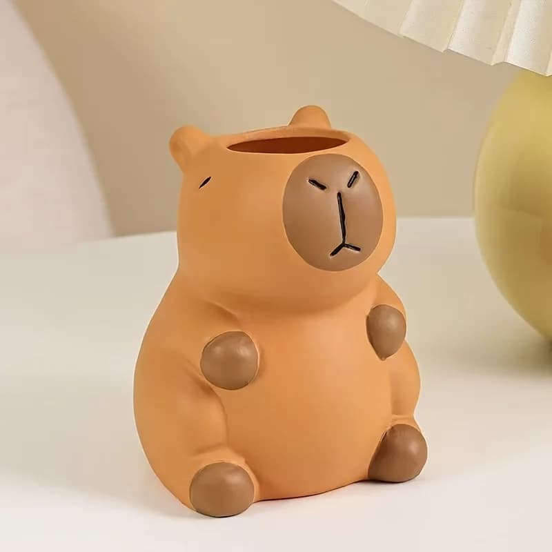 Porte-stylo Capybara mignon, décoration de bureau personnalisée et créative, support de rangement am