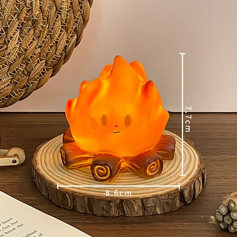 Veilleuse de feu de joie, bougie électronique, lumière d'ambiance décorative, ornement cadeau pour e