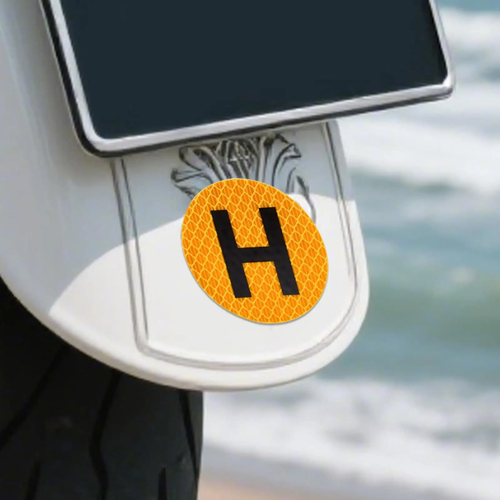 Autocollants magnétiques réutilisables pour voiture, emblèmes de véhicule historique avec signe H po