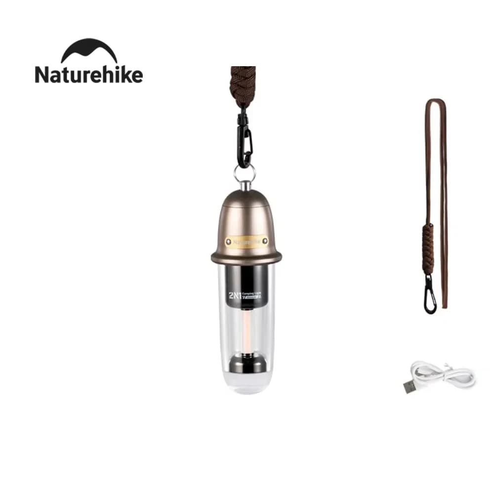 Naturehike – lampe de Camping ultralégère 2 en 1, Double modèle, lampe d'ambiance de randonnée, étan