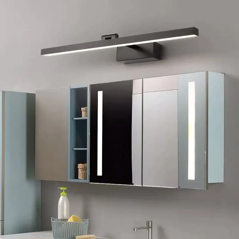 Lampe murale LED pour miroir de salle de bain, étanche, moderne, en acrylique, L40cm L60cm L70cm L90