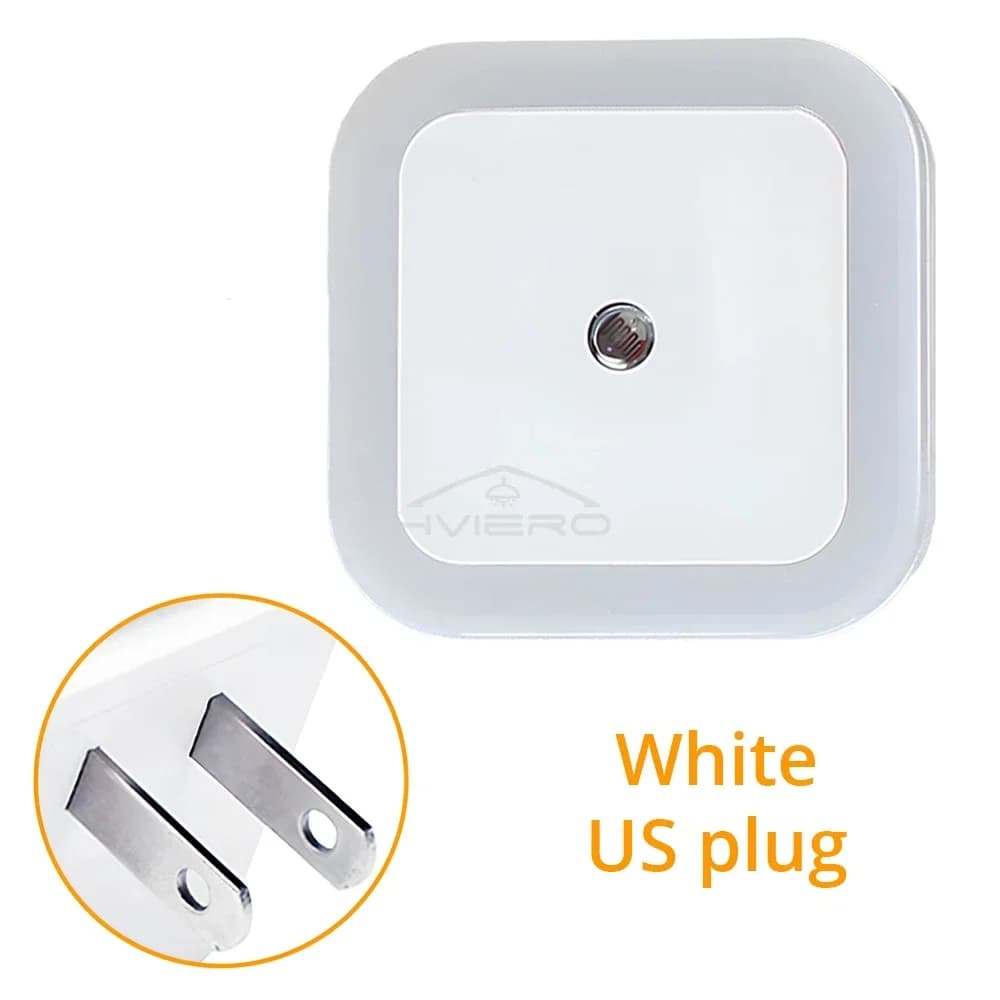 Capteur sans fil LED veilleuse prise ue Mini veilleuses carrées lumières pour bébé enfants salon cha