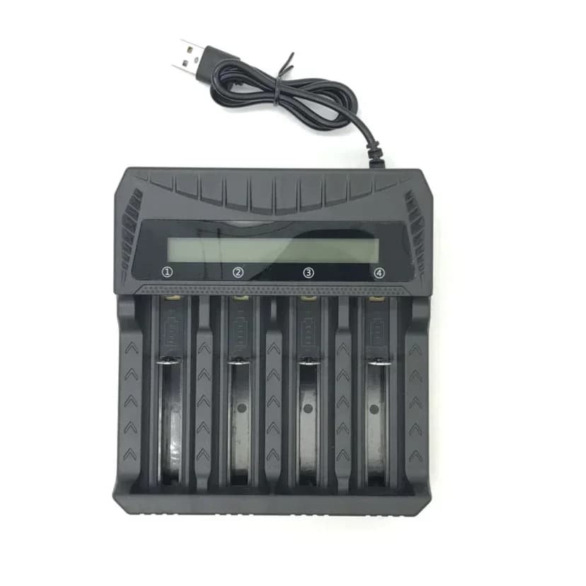 Chargeur de Batteries 18650 chargeur Intelligent à 4 emplacements chargeur universel Intelligent ave