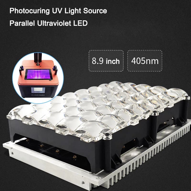 Imprimante 3D LCD de 8.9 pouces, Source de lumière parallèle photopolymérisable, lampe UV, Ultraviol