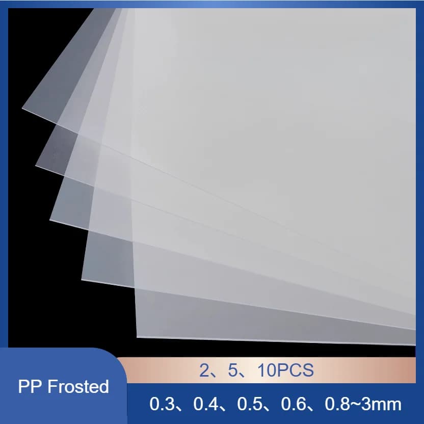 Feuilles de plastique PP translucides – Panneaux en polypropylène givré A4/A3 pour l'artisanat de br