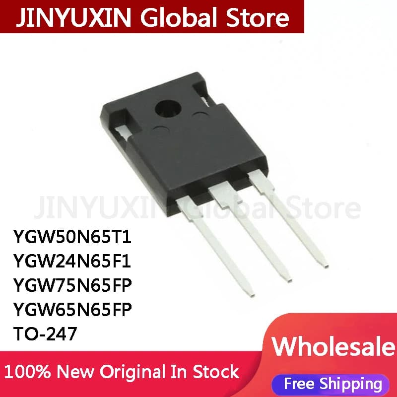 5 Pièces YGW50N65Rack YGW24N65F1 YGW75N65yen YGW65N65yen TO-247 Stock Vente en Gros