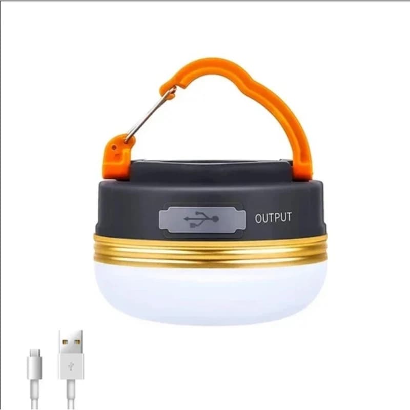 Lampe de poche solaire d'extérieur, Rechargeable de Type C, Portable, batterie externe, lampe LED su