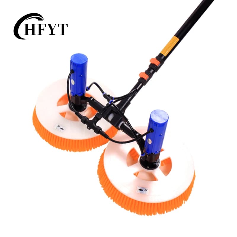Brosse de nettoyage rotative pour panneaux solaires électriques, robots nettoyeurs PV, machine à lav