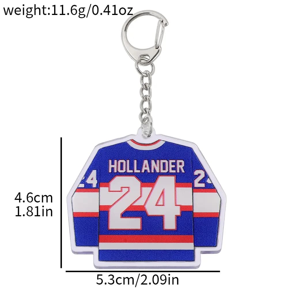 Porte-clés Chauffants Thème Série TV Rivalité, Accessoires de Sac, Mini Maillot 81 24, Shane Holland