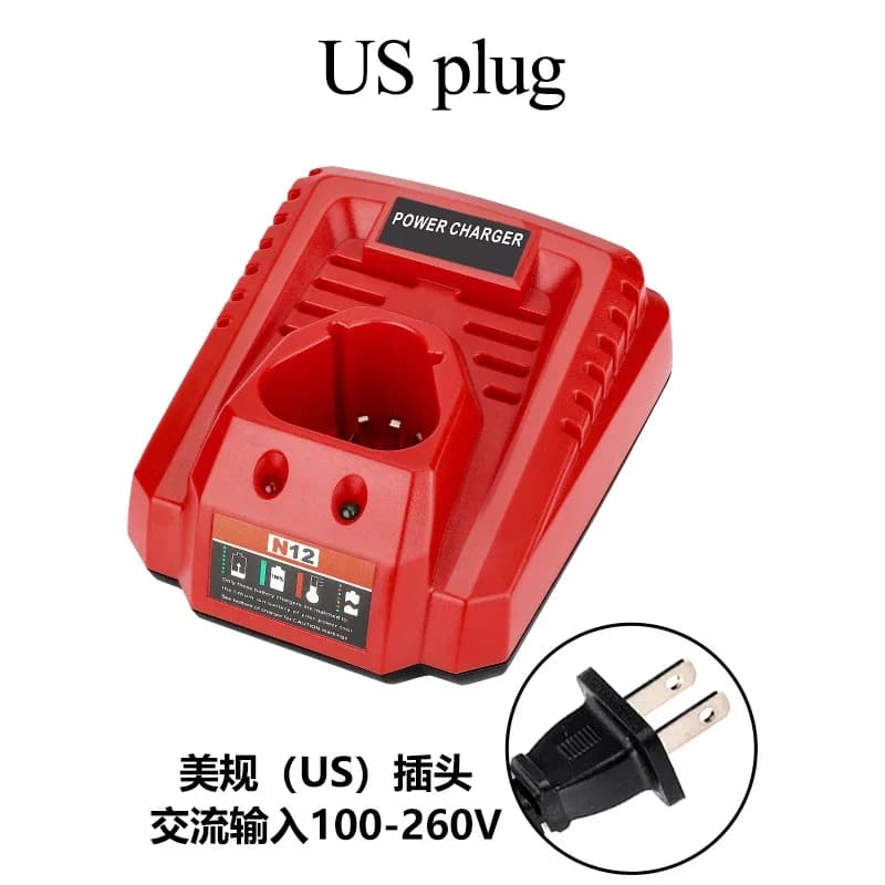 Accessoires de chargeur pour chargeur rapide Compact M12 N12 pour batterie au Lithium Milwaukee 10.8