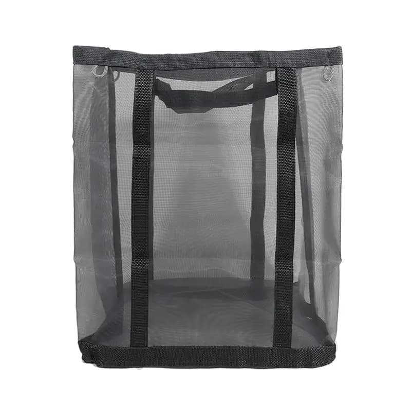 Panier à linge en maille de nylon, panier à linge adapté à la chambre à coucher, à la salle de bain,