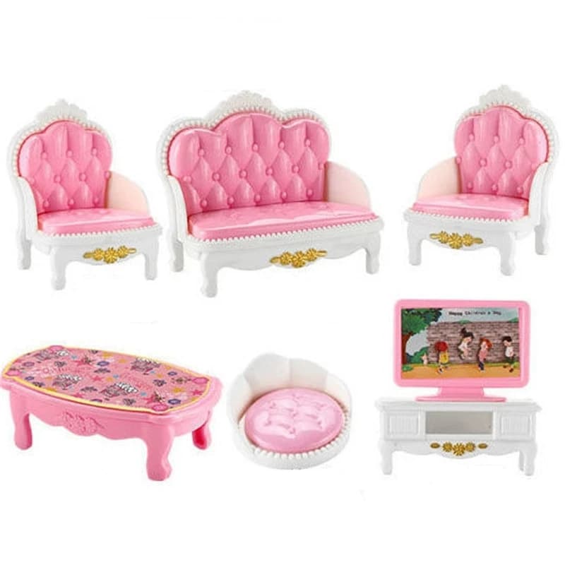 Ensemble de meubles miniatures pour la maison, accessoires de beurre pour chambre à coucher, salon, 