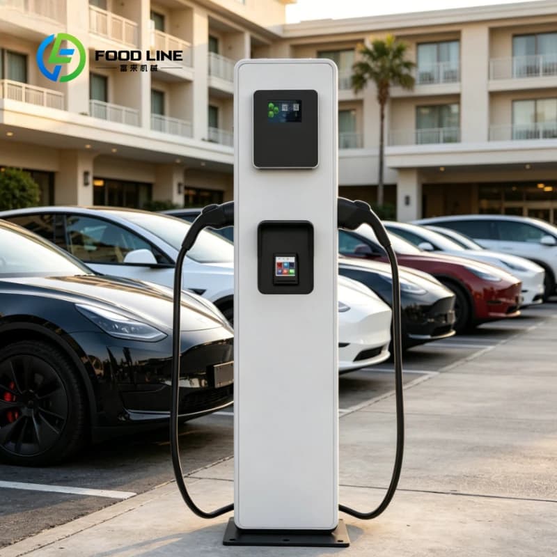 Station de recharge rapide DC pour véhicules électriques personnalisée avec système OCPP, chargeur E