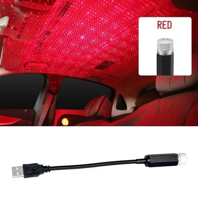 LED ciel étoilé lampe voiture Laser étoile toit lumière 5V USB alimenté galaxie étoile atmosphère lu