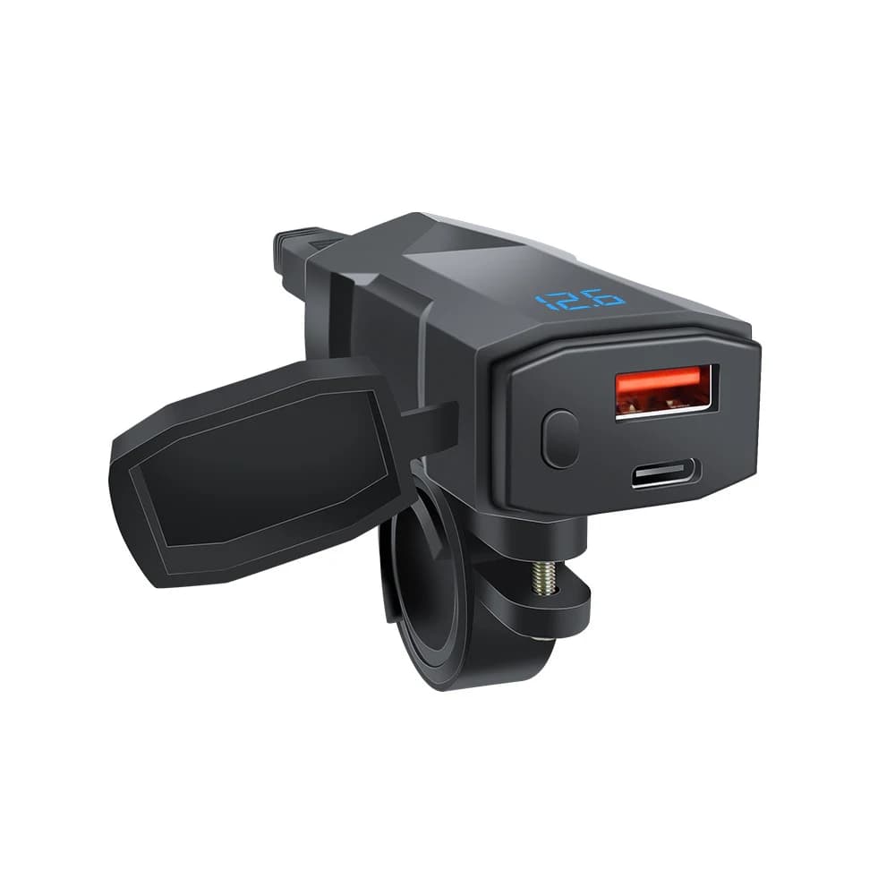 Chargeur USB pour moto 100W, super rapide, charge bidirectionnelle d'urgence, chargeur de batterie U
