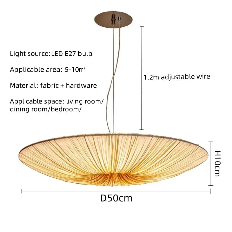 Lampe suspendue LED en forme de parapluie en rotin tissé, style nordique moderne et luxueux, luminai