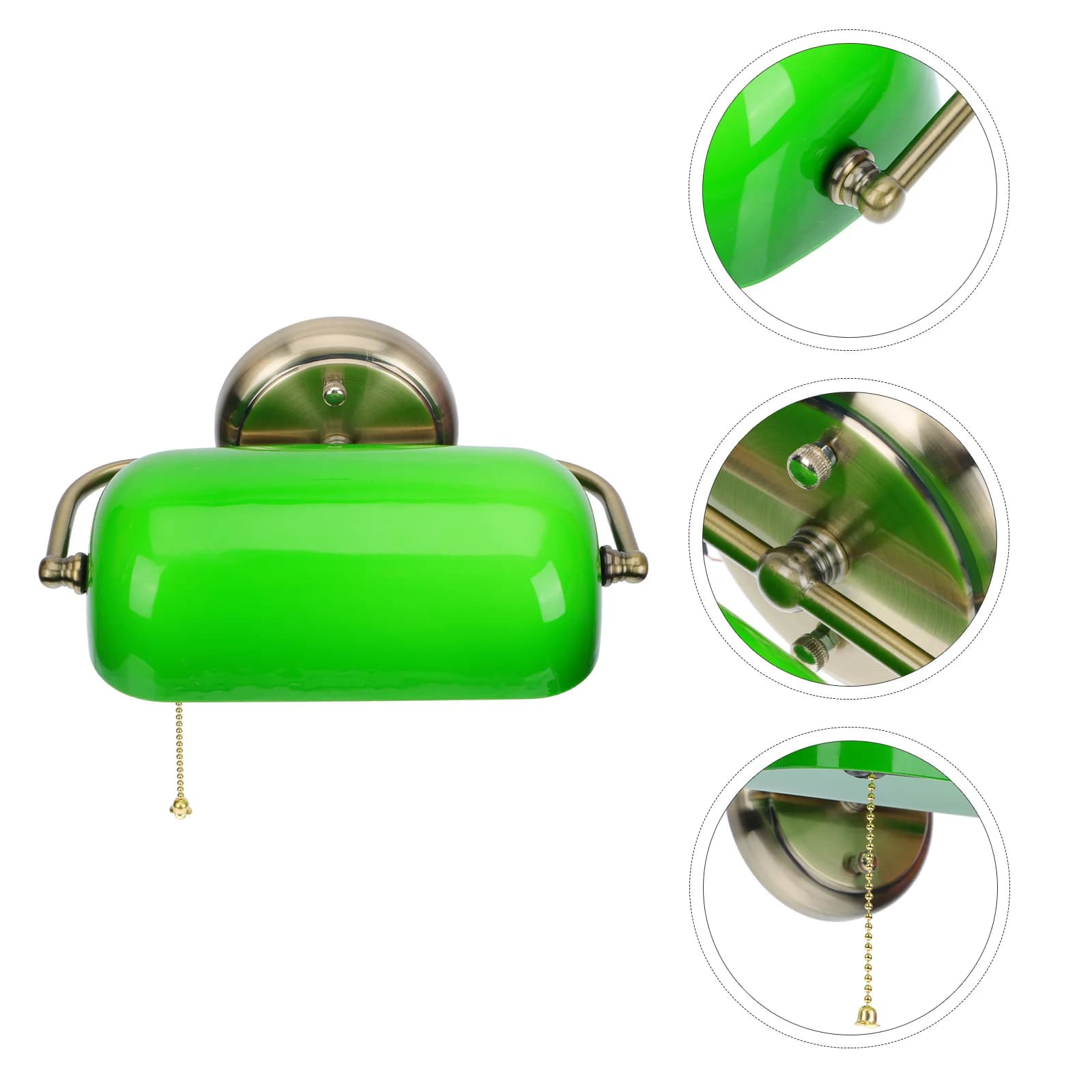 Fermeture éclair vert métal verre Vintage applique rétro luminaire pour salon éclairage Durable chev