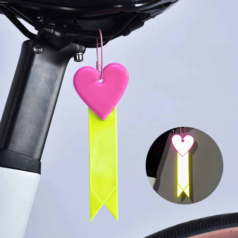 Accessoires de cyclisme, selle de vélo réfléchissante, ornement suspendu, équitation de nuit, haute 