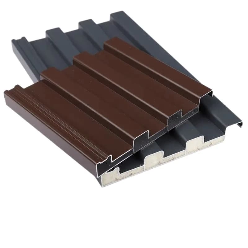 Carrelage de toit en alliage d'aluminium, isolation double couche, plaque à boucle métallique, pavil