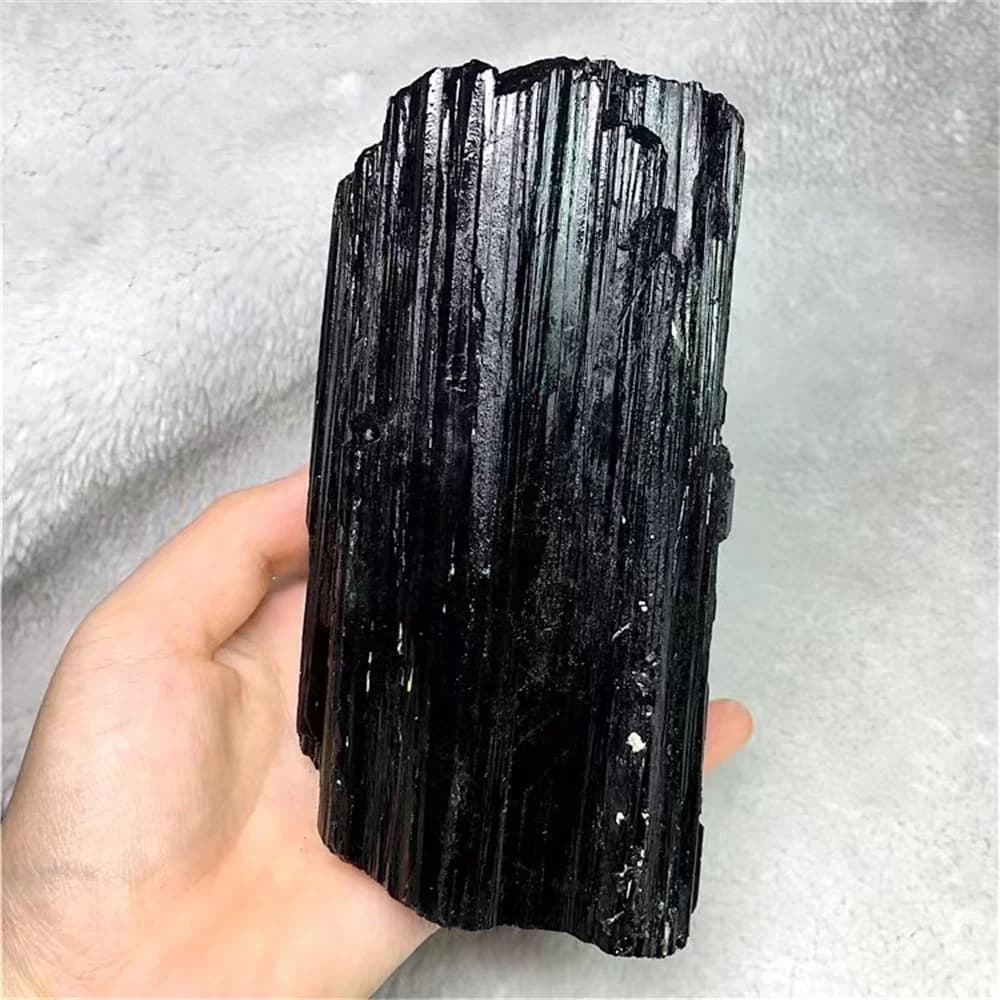 Gravier de tourmaline noire naturelle, spécimen minéral brut, pierre de cristal, collection avancée 