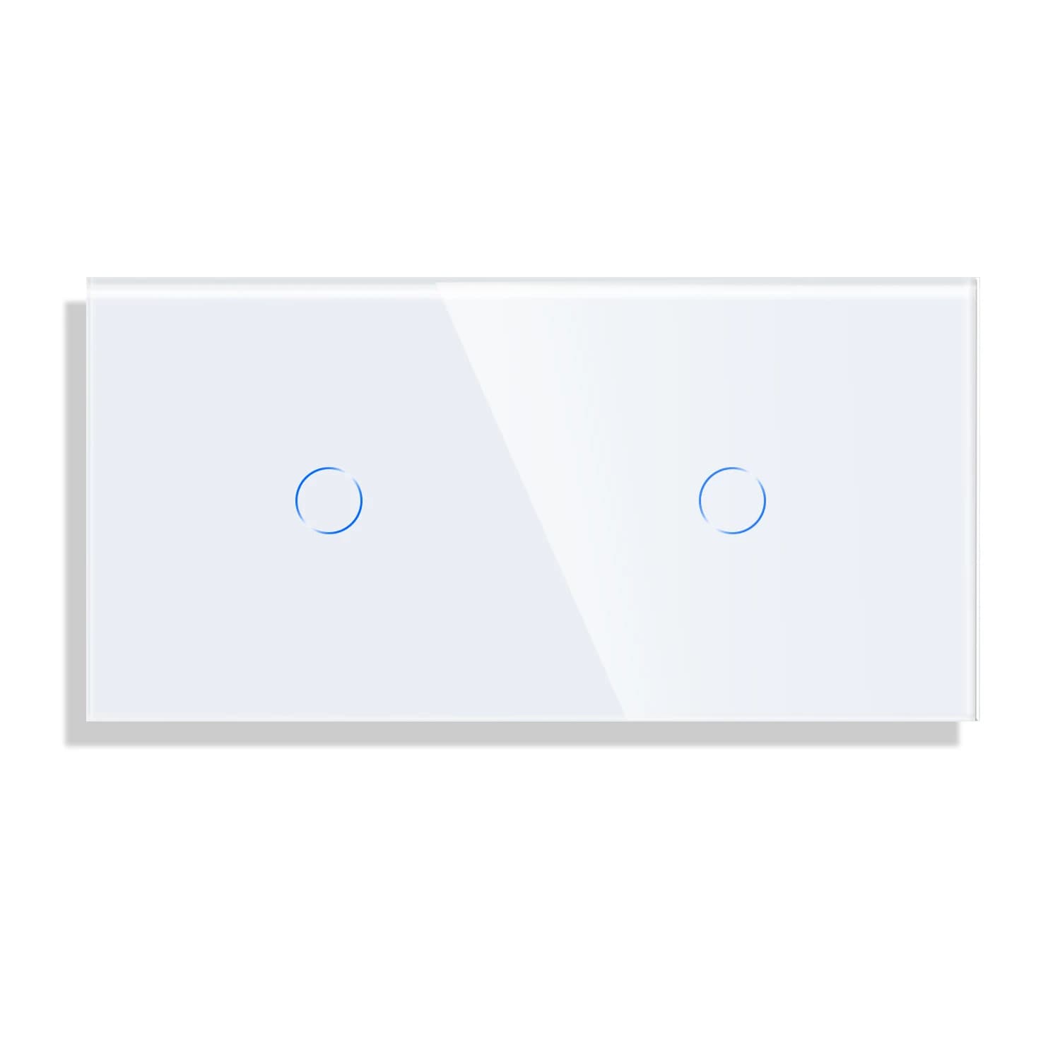Bingoelec bricolage seulement panneau de verre cristal 158mm perle blanc noir 2/3/4/5/6/8 gang cadre