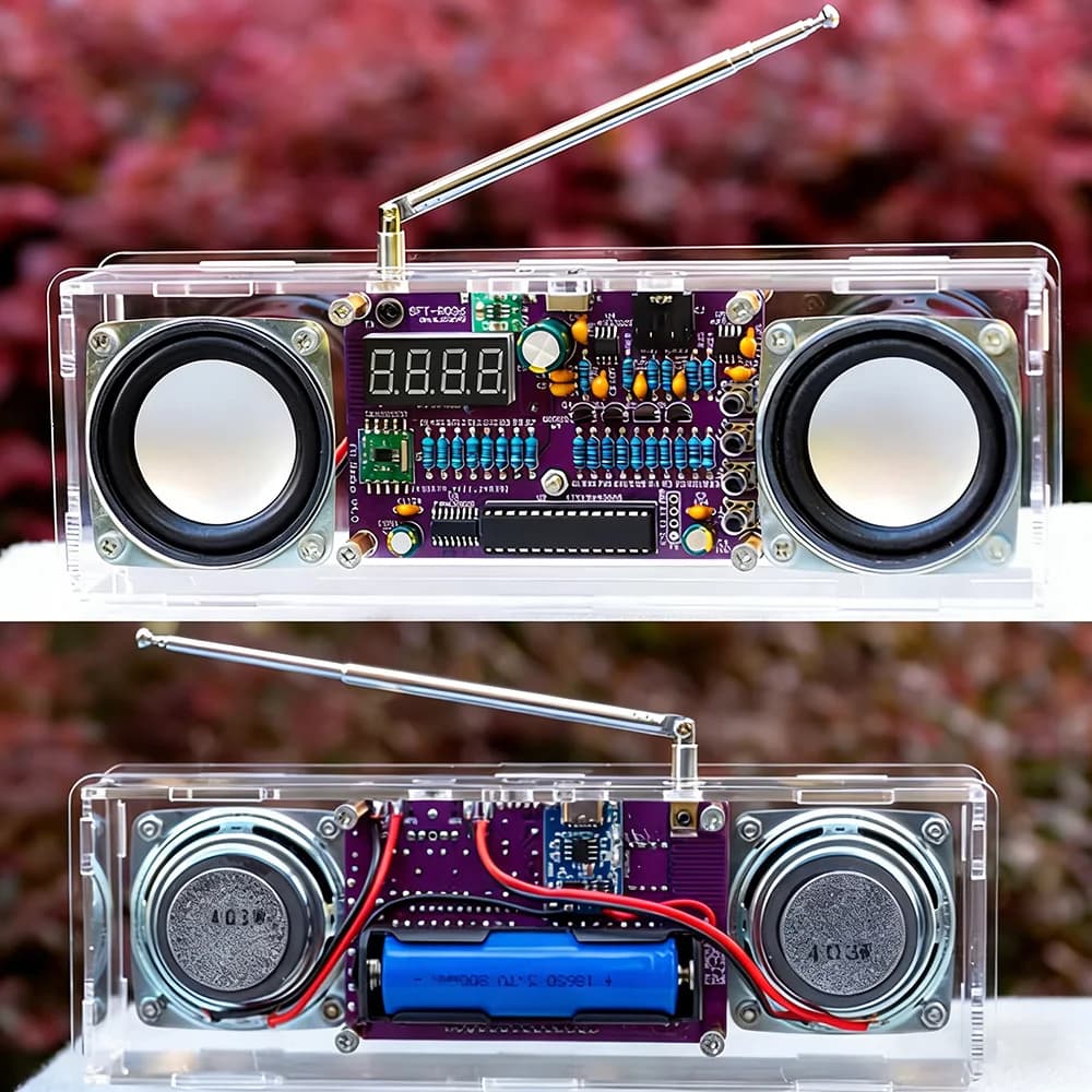 Kit radio FM 87,5-108 MHz avec affichage numérique, module électronique DIY pour la réception de sig