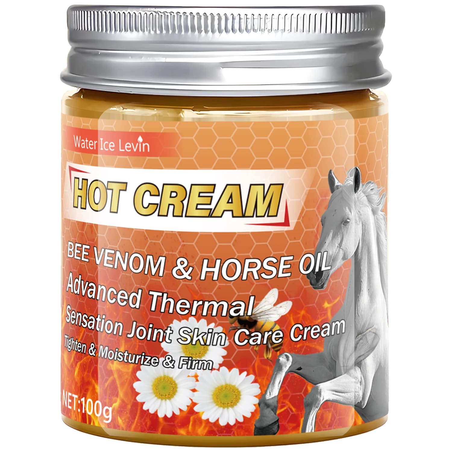 Crème chaude avancée à la veine d'abeille et à l'huile de cheval pour les soins de la peau articulai