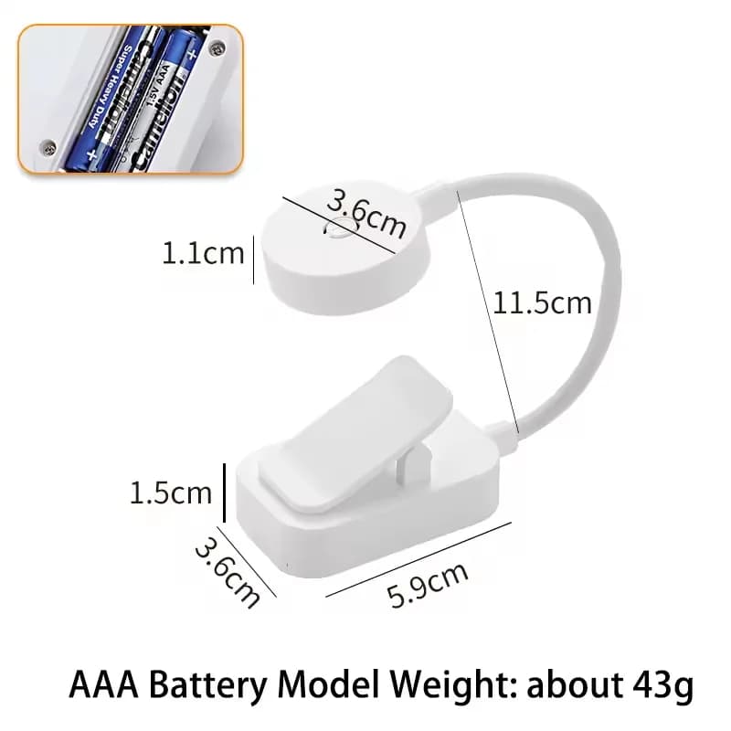 Mini lampe de lecture LED, lampe de table, 3 modes réglables, protection des yeux, lampe de lecture 