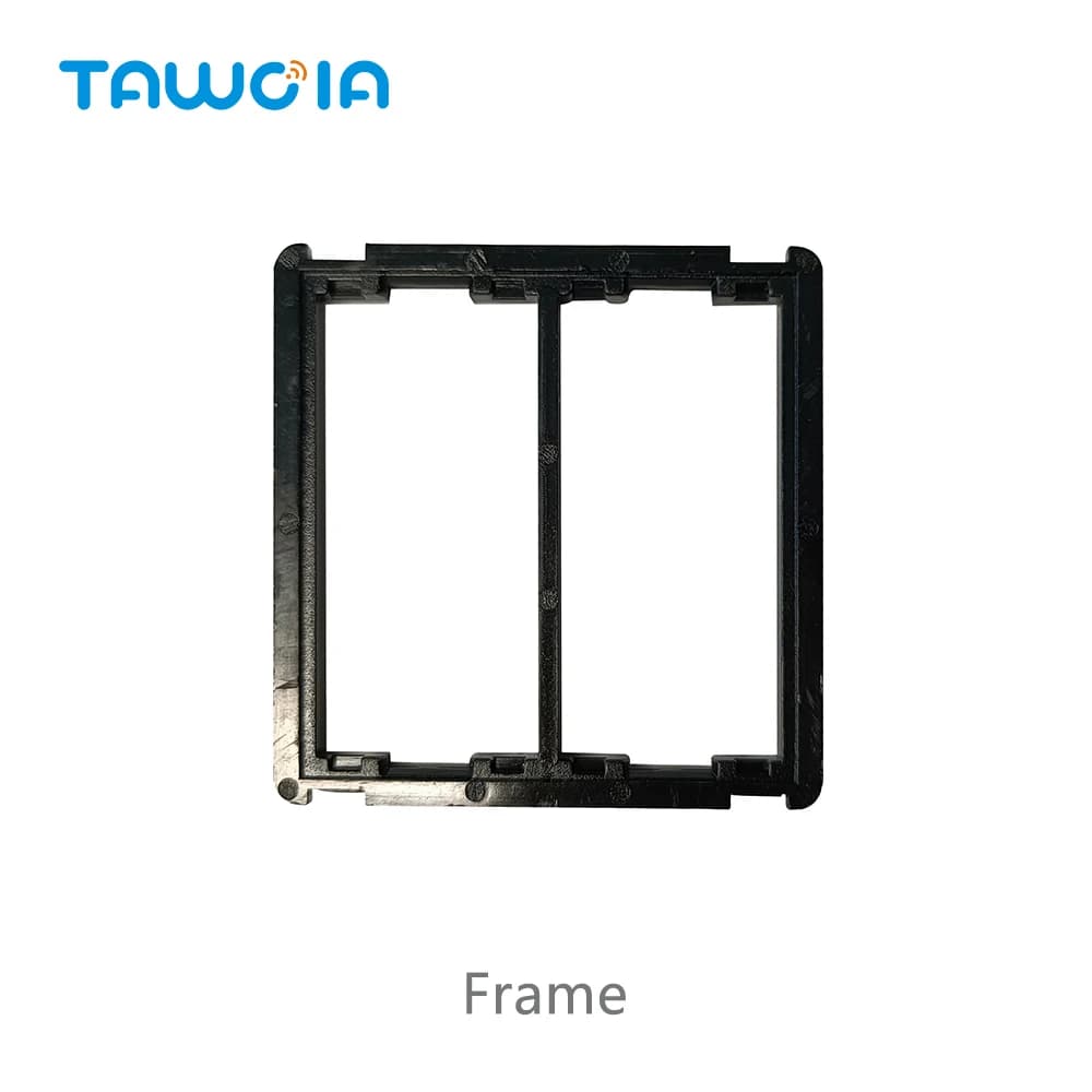TAWOIA Panneau en verre blanc Prise murale UE Type-C USB TV SAT CAT5 RJ45 HDMI 1/2 voies Interrupteu
