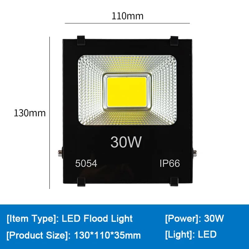 Projecteur extérieur mur LED lampe 10W 20W 30W 50W 100W 200W projecteur extérieur rue étanche projec