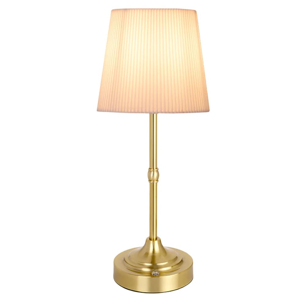 Lampe de table portable sans fil, lampe de table LED sans fil en métal, rechargeable par USB, lumièr