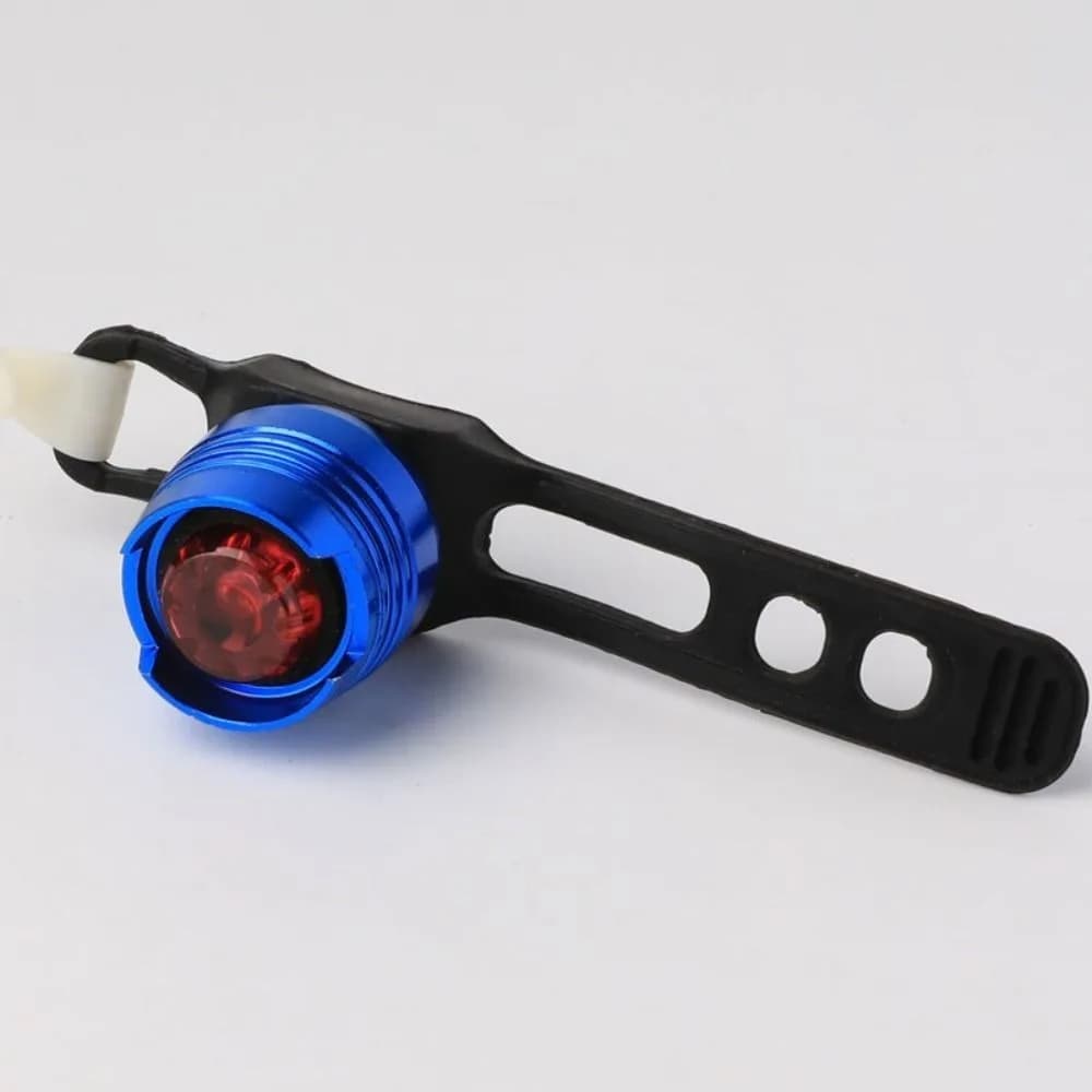 Micro feux de vélo LED rubis rouge, avec sangle d'avertissement de sécurité, feu arrière de vélo, ac