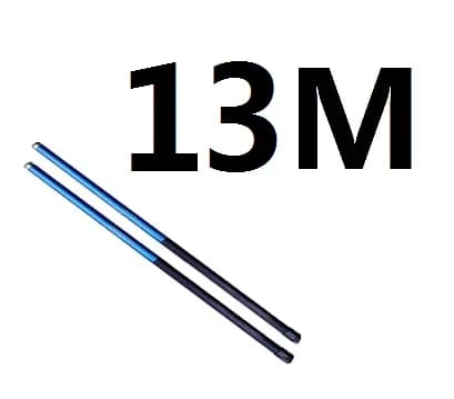 Mât d'Antenne Télescopique Violet de 13m et 43 Pieds, Mât Manuel Multifonction
